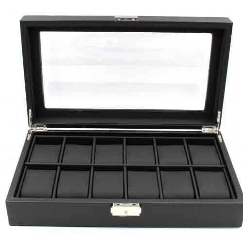 Шкатулка для хранения часов Craft 12PU.CRB.BL фото 1 — ElitPodarok