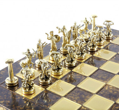 Шахи Manopoulos «Битва гігантів» S18BRO 36х36 см, коричиневі — ElitPodarok