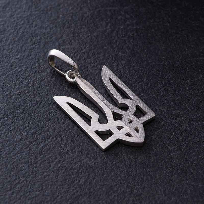 Стильний кулон «Тризуб – Герб України» фото 1 — ElitPodarok