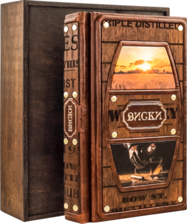 Книга «Віскі» Чарльз Маклін у шкіряній обкладинці — ElitPodarok