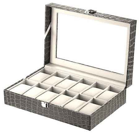 Шкатулка для хранения часов Craft 12PU.CROC.BL фото 1 — ElitPodarok