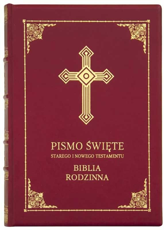Книга в коже «PISMO ŚWIĘTY STAREGO I NOWEGO TESTAMENTU BIBLIA RODZINNA» фото 1 — ElitPodarok