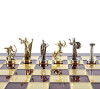 Шахматы Manopoulos «‎Битва гигантов» S18RED, на красном поле 36х36 см фото 5 — ElitPodarok