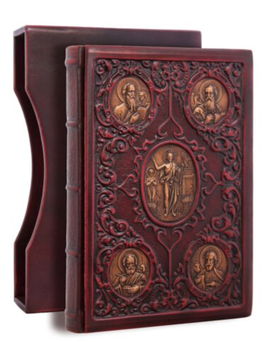 Книга «Євангеліє» у шкіряній обкладинці — ElitPodarok