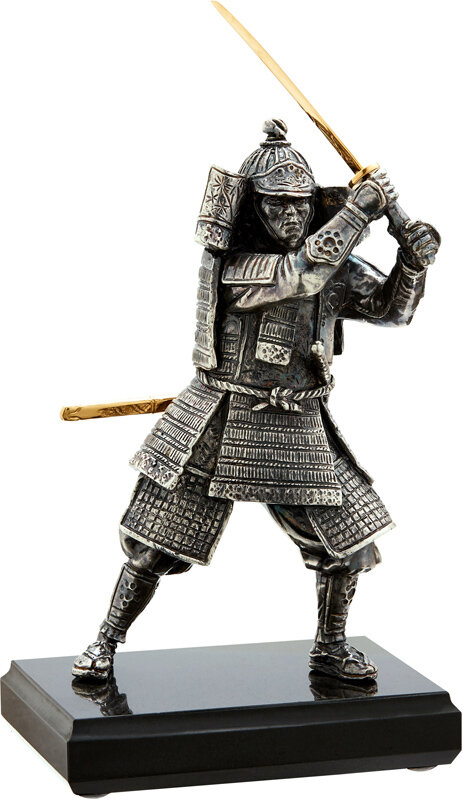 Скульптура «Самурай» с мечом фото 1 — ElitPodarok