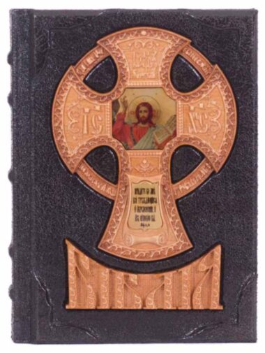 Эксклюзивная книга «Библия» на украинском языке (дерево) — ElitPodarok