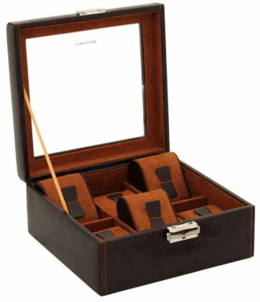 Шкатулка для хранения 6 часов Friedrich Lederwaren Bond — ElitPodarok
