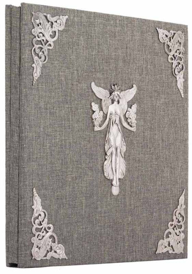 Альбом «Хранительница воспоминаний – цветущая Гармония» с посеребренным декором — ElitPodarok