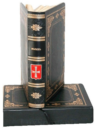 Книга «Волынь» в кожаной обложке фото 1 — ElitPodarok Книга «Волынь» в кожаной обложке фото 1 — ElitPodarok