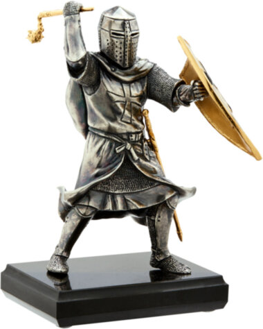 Скульптура «Тевтонский рыцарь» cо щитом — ElitPodarok