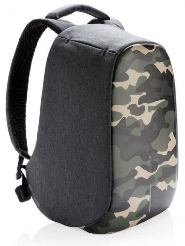Рюкзак антизлодій міський «Bobby Compact 14"», Camouflage Green — ElitPodarok