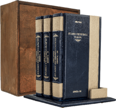 Книга в коже «Атлант расправил плечи» А. Рэнд — ElitPodarok