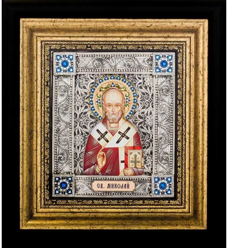 Икона подарочная «Святой Николай» фото 1 — ElitPodarok