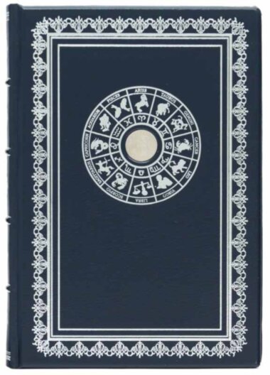 Ежедневник кожаный «Зодиак Весы» — ElitPodarok