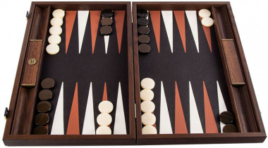 Подарочные нарды Manopoulos из кожи крокодила BLE1CBR — ElitPodarok