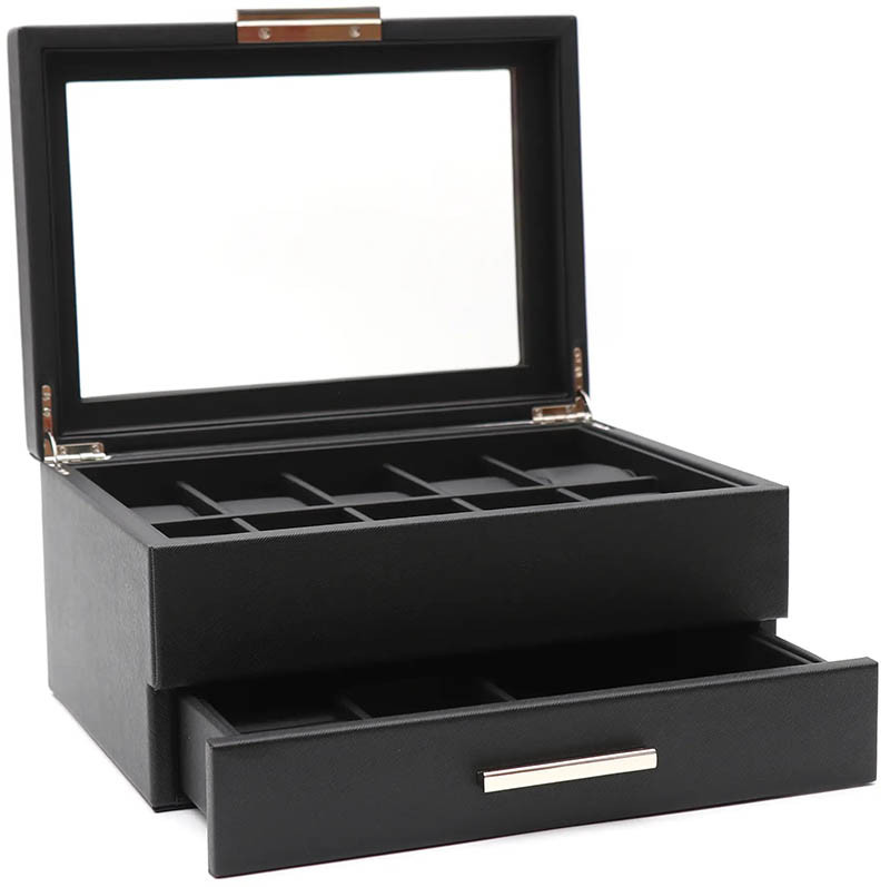 Шкатулка для хранения часов Salvadore LTH/10/BL./JW фото 1 — ElitPodarok