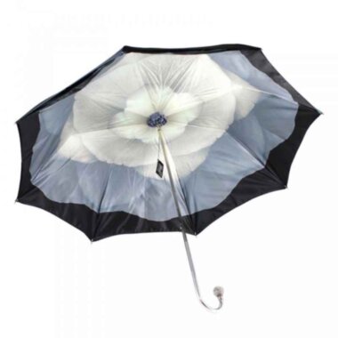 Парасолька жіноча подвійна «CAMELIA», чорний від WALKING STICKS — ElitPodarok