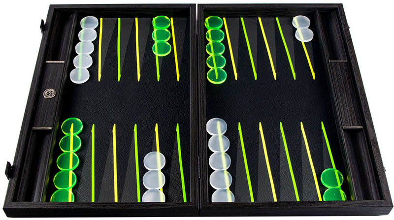 Подарункові нарди Manopoulos флуоресцентні зелені BDE1UVB фото 1 — ElitPodarok