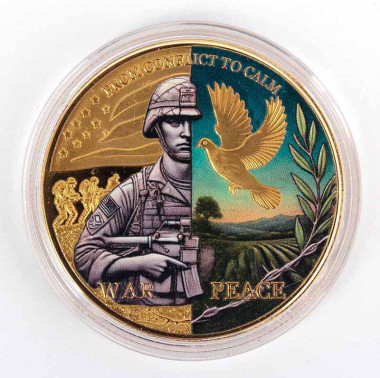 Памятная монета-оберег «Надежда и обновление» в деревянном футляре — ElitPodarok