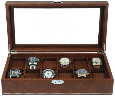 Шкатулка для хранения часов Salvadore PB/3622/12.DBR — ElitPodarok