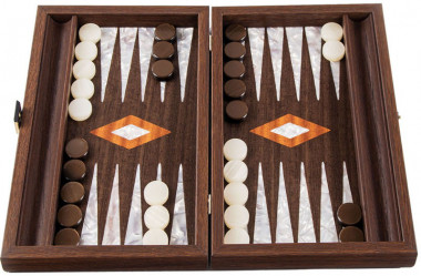 Подарочные нарды Manopoulos с жемчужными элементами BWV3 — ElitPodarok