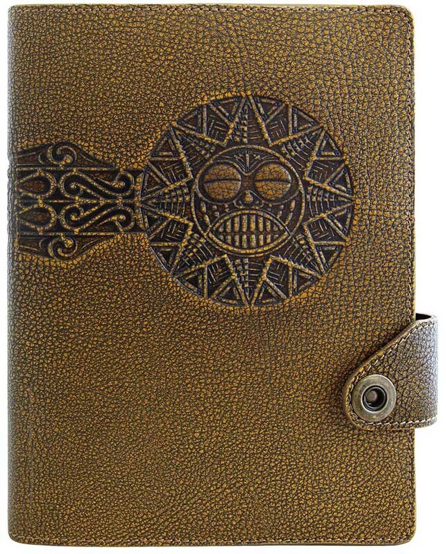 Кожаный ежедневник Смайлик Коричневый фото 1 — ElitPodarok