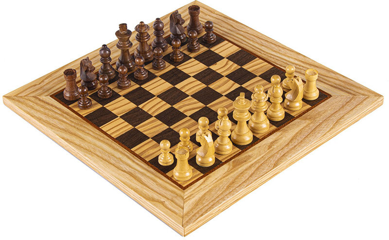 Шахматы Manopoulos OLIVE BURL SW43B40H, классика, дерево фото 1 — ElitPodarok