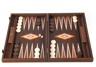 Подарочные нарды Manopoulos натуральный орех BWV1R — ElitPodarok