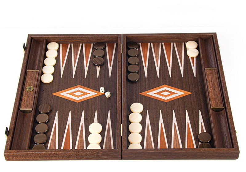 Подарункові нарди Manopoulos натуральний горіх BWV1R фото 1 — ElitPodarok