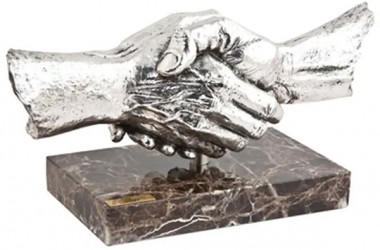 Скульптура с посеребрением «Удачное сотрудничество» от А.Anglada — ElitPodarok