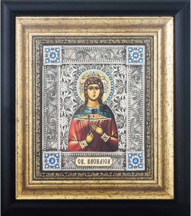 Икона подарочная «Святая Василиса» &mdash; ElitPodarok