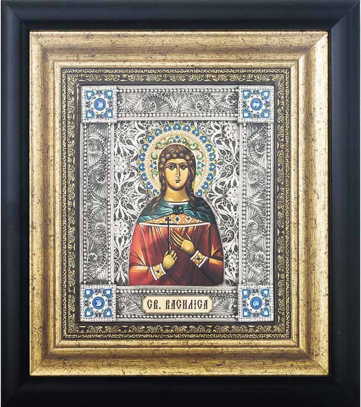Икона подарочная «Святая Василиса» фото 1 &mdash; ElitPodarok