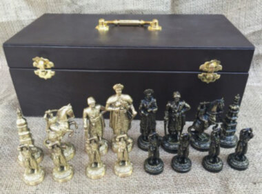 Шахи "Запорізька Січ" історичні ексклюзивні з фігурами з бронзи — ElitPodarok