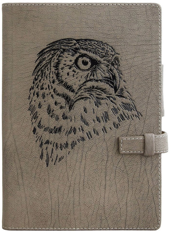 Кожаный ежедневник Сова фото 1 — ElitPodarok