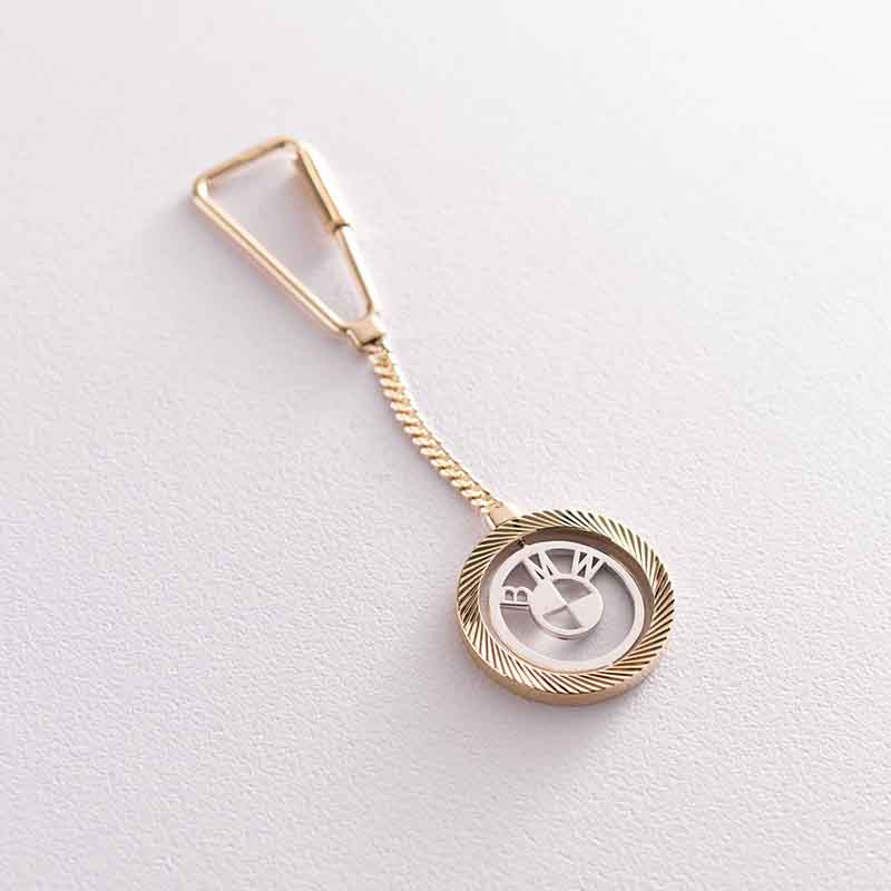 Золотой брелок для ключей «BMW / БМВ» бр00024 фото 1 — ElitPodarok