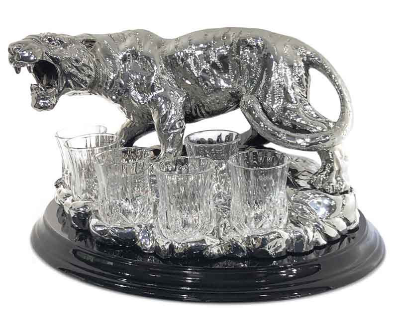 Подарунковий набір для горілки «Тигр» від Chinelli  фото 1 — ElitPodarok Подарунковий набір для горілки «Тигр» від Chinelli  фото 1 — ElitPodarok