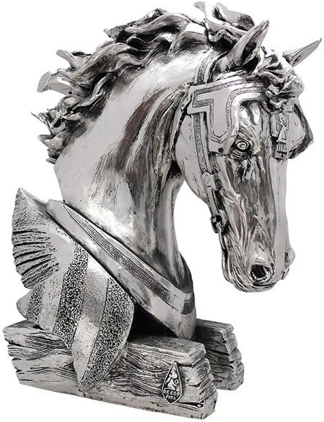 Скульптура «Конь» от А.Anglada с посеребрением фото 1 — ElitPodarok