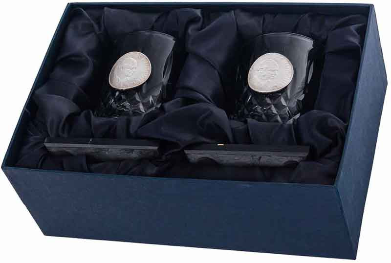 Подарунковий набір для віскі Crystal Origin «Уінстон Черчілль» фото 1 — ElitPodarok