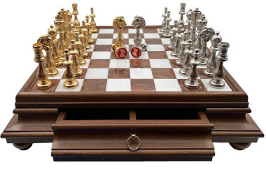 Шахматы Italfama Arabescato 81G+419AW — ElitPodarok