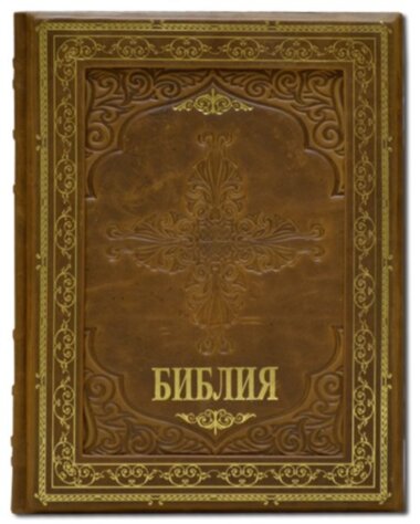 Кожаная книга «Иллюстрированная Библия» — ElitPodarok