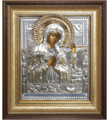 Ікона Богоматір Охтирська з золотим вінцем — ElitPodarok