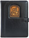Шкіряний щоденник Георгій Побідоносець малий Чорний фото 1 — ElitPodarok