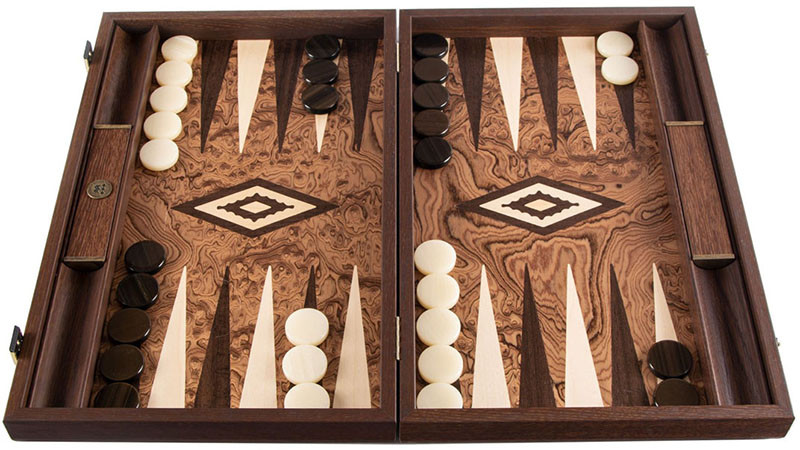 Подарункові нарди Manopoulos з волоського горіха BJJ2 фото 1 — ElitPodarok