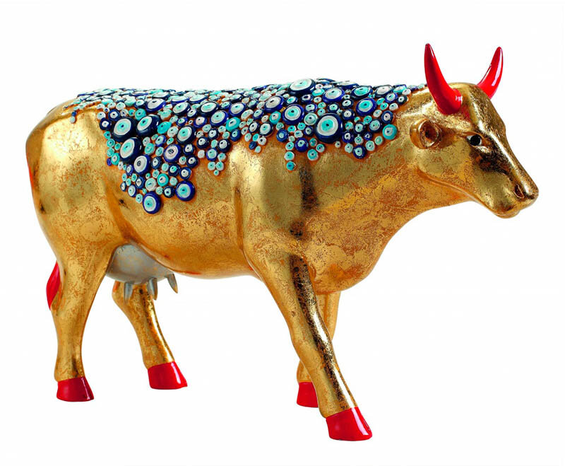 Статуетка корова «The Evil Eye Cow-aka Nazar Boncugu» Cow Parade  фото 1 — ElitPodarok Статуетка корова «The Evil Eye Cow-aka Nazar Boncugu» Cow Parade  фото 1 — ElitPodarok