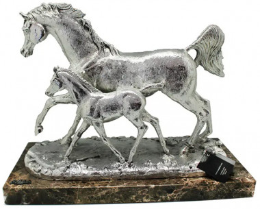 Фігура «Коні» з посрібленням від бренду Anglada — ElitPodarok