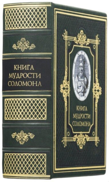 Кожаная книга «Книга мудрости Соломона» — ElitPodarok