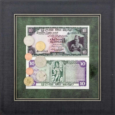 Колаж «Банкноти та монети Шрі-Ланки» — ElitPodarok