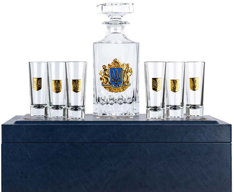 Подарочный набор бокалов «Большой герб» фото 1 — ElitPodarok