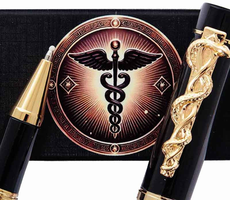 Подарунковий набір для медпрацівників із ручкою Tenso «Крила здоров'я» фото 1 — ElitPodarok