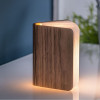 Світильник-книга «‎Smart Book Light» від Gingko, дерево горіх фото 3 — ElitPodarok